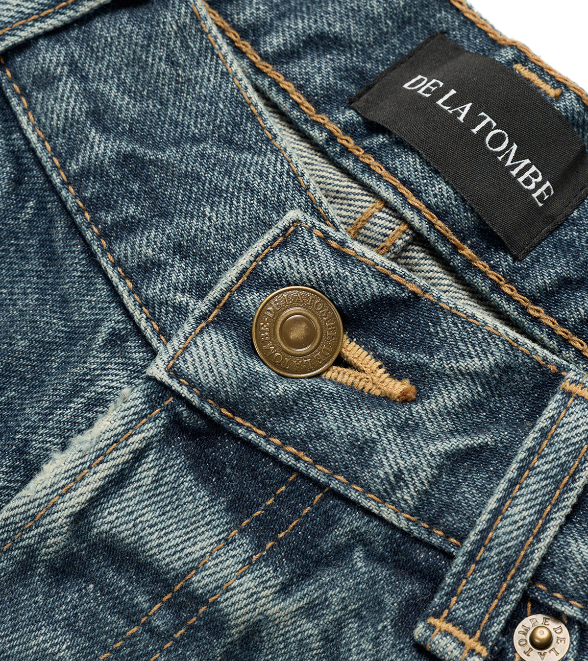 BURROUGHS JEANS "CRASH-BLUE WASH"