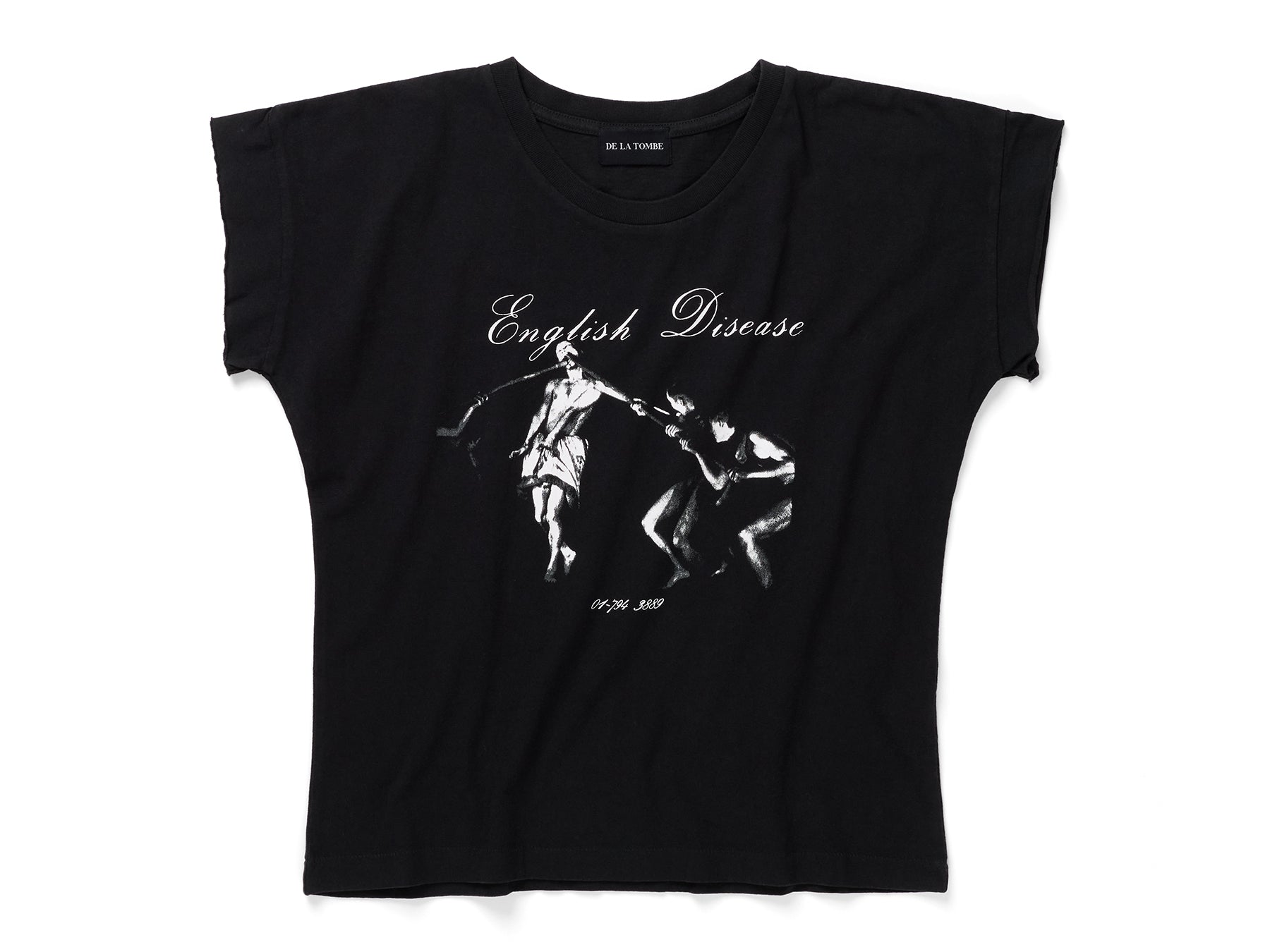 ENGLISH DISEASE RAW HEM T-SHIRT