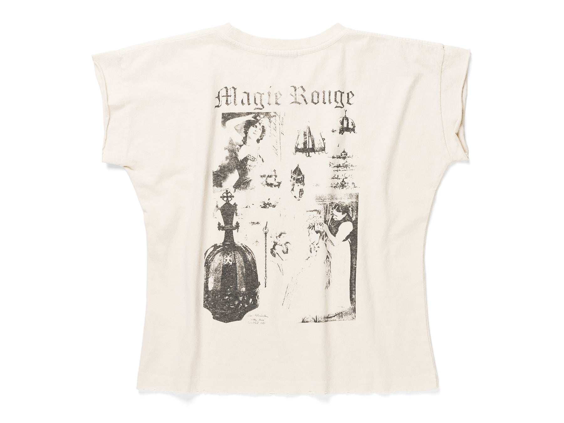 MAGIE ROUGE RAW HEM T-SHIRT