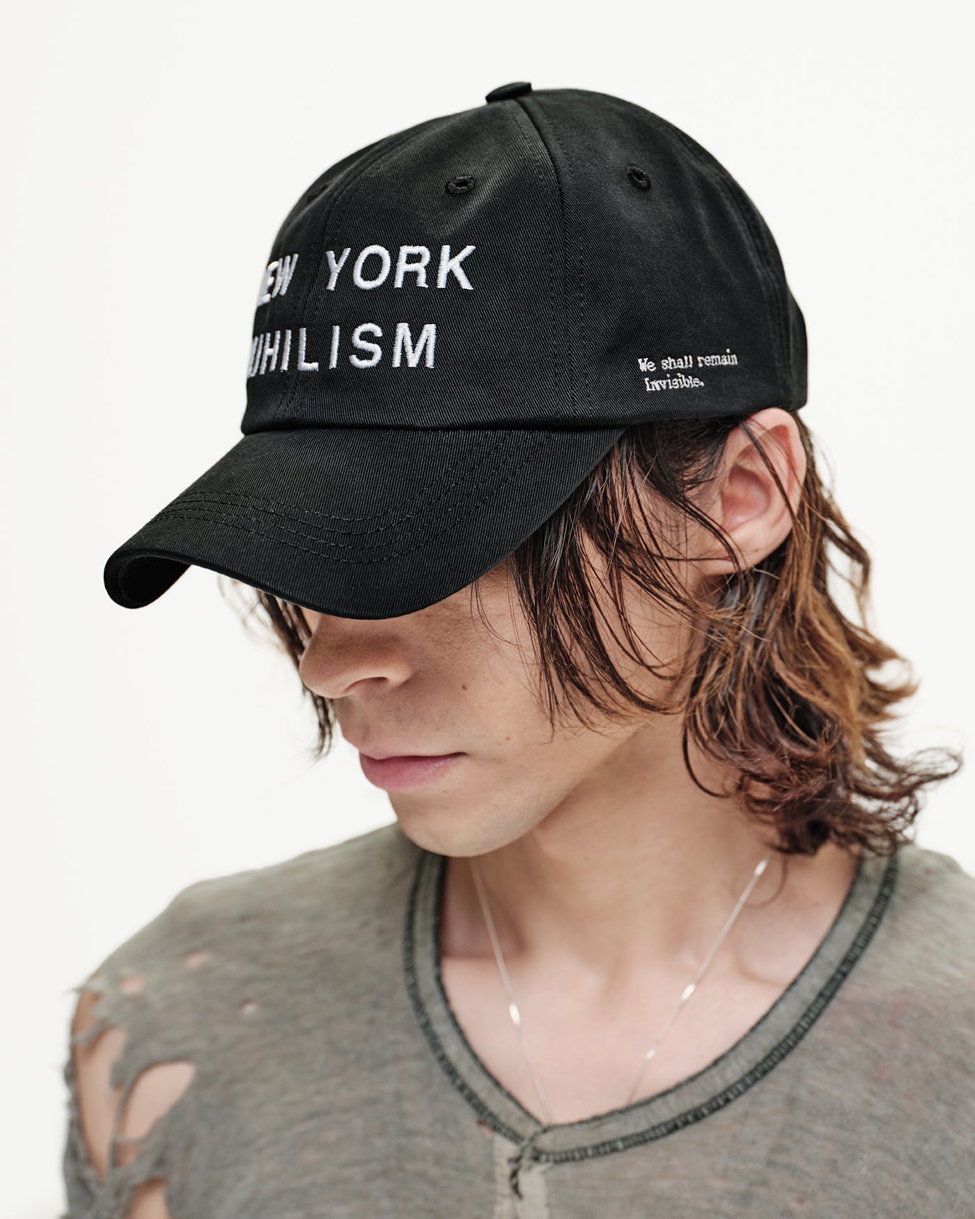 FADED BLACK NYN LOGO CAP