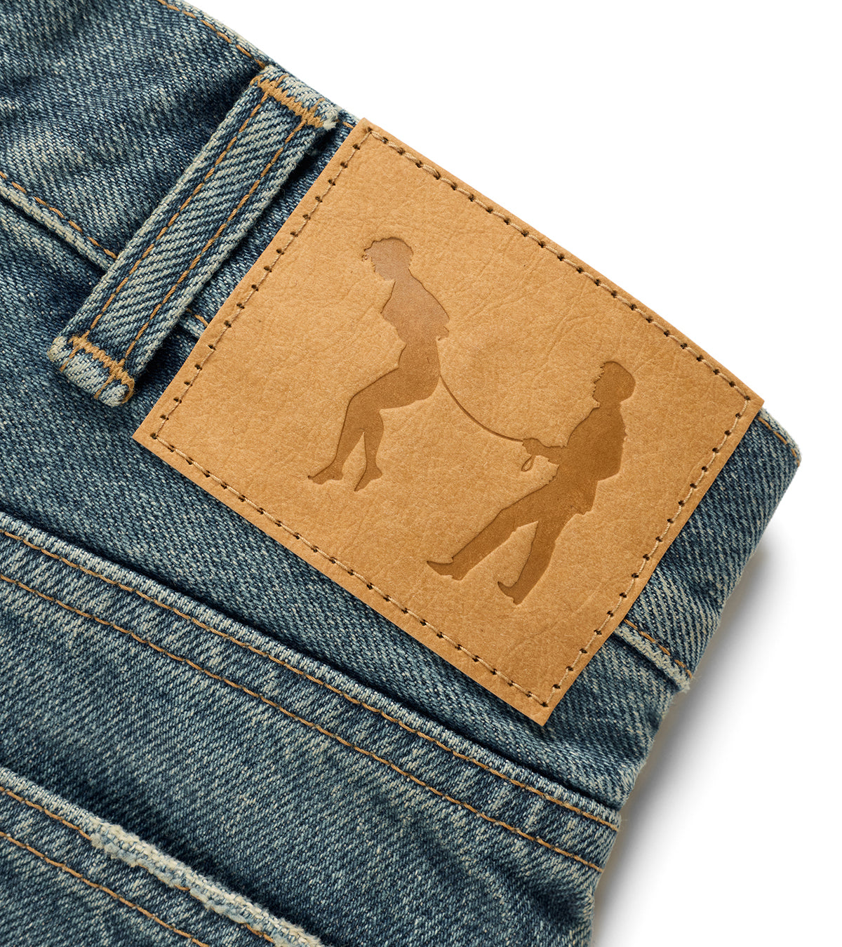 BURROUGHS JEANS "CRASH-BLUE WASH"