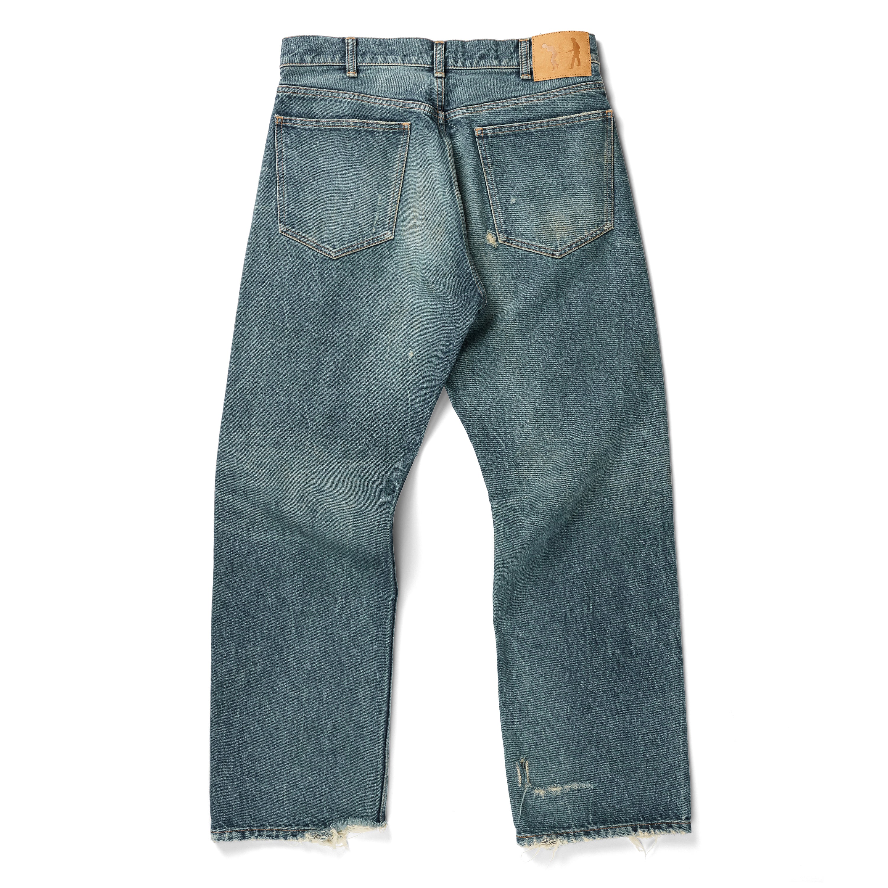 BURROUGHS JEANS "CRASH-BLUE WASH"