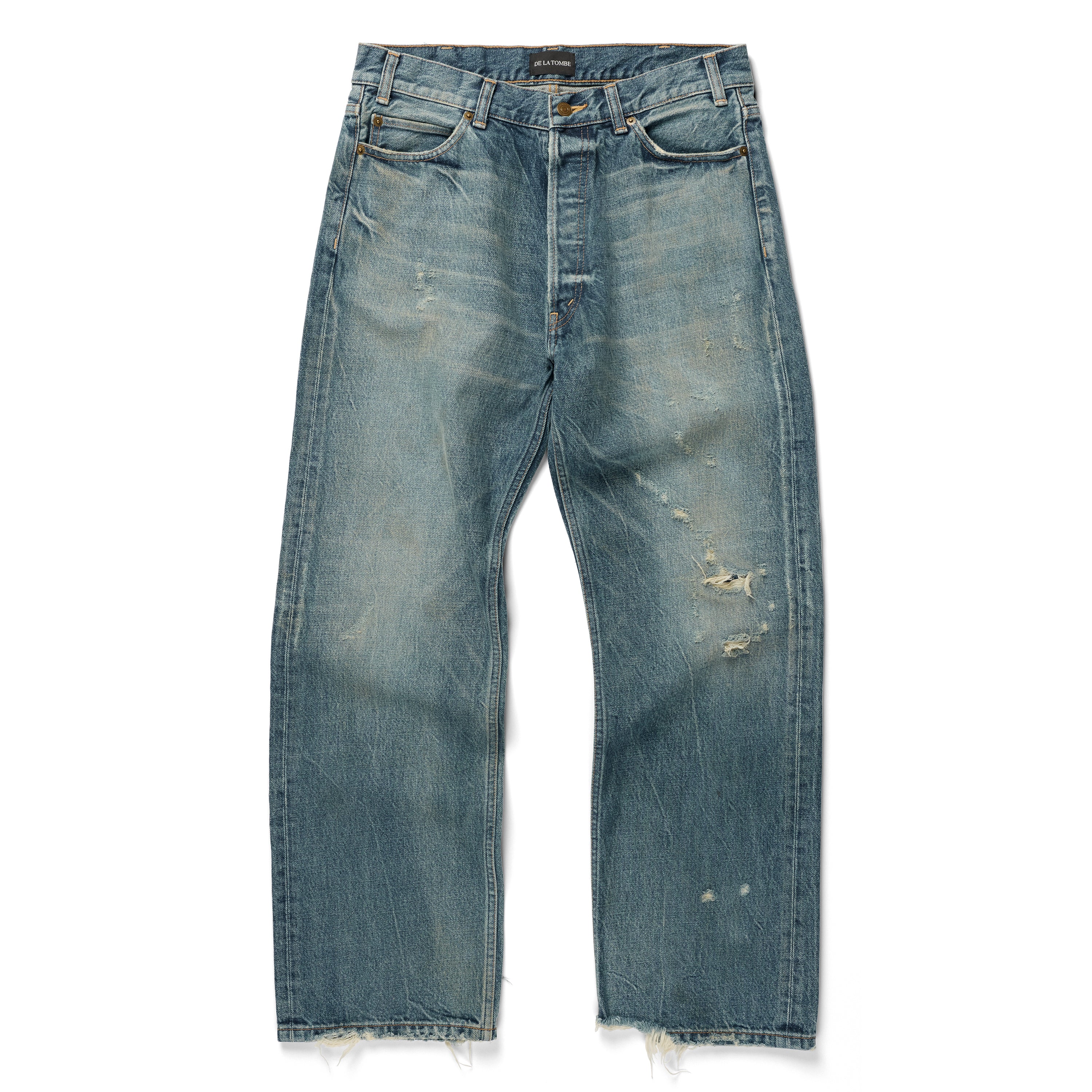 BURROUGHS JEANS "CRASH-BLUE WASH"