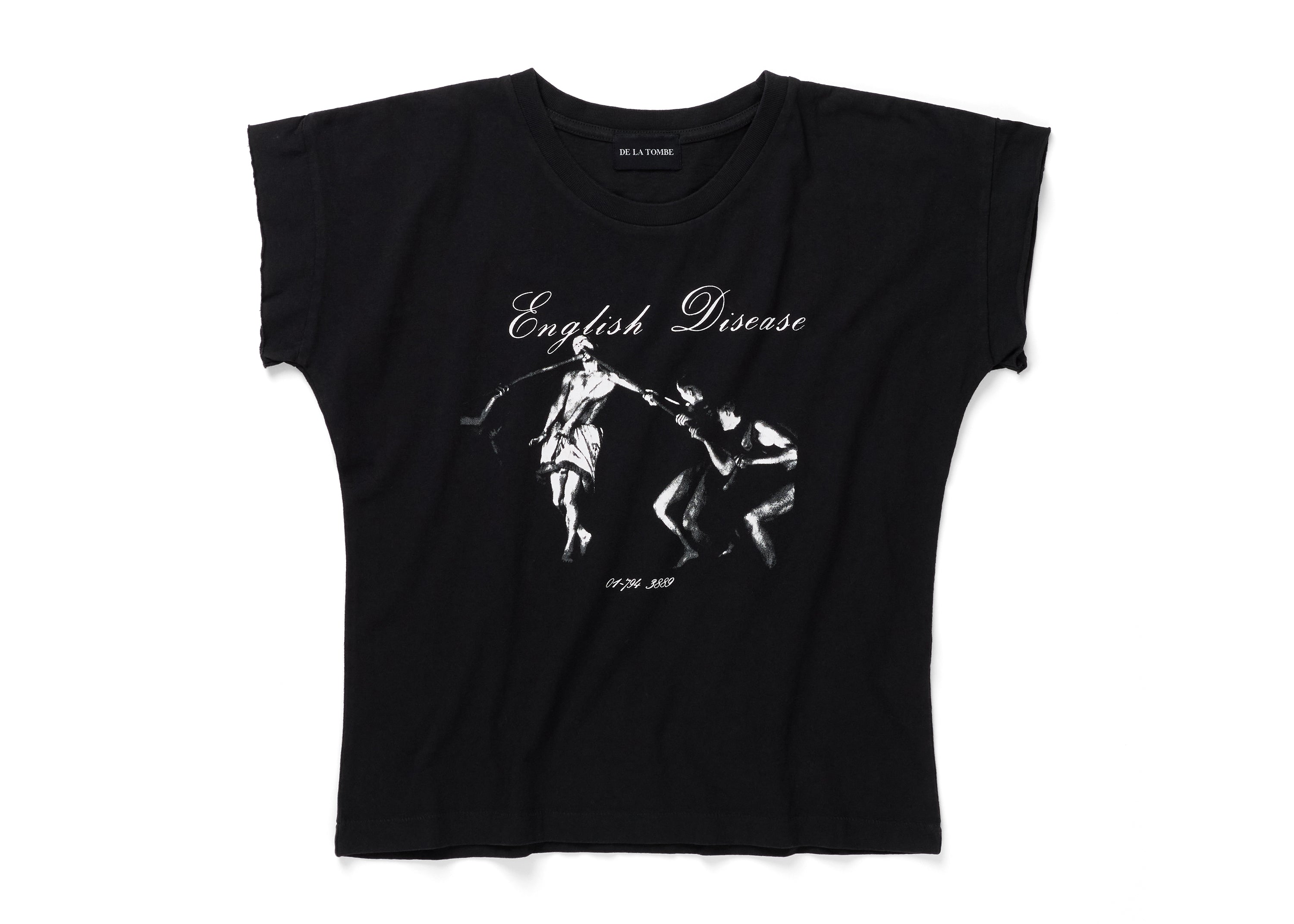 ENGLISH DISEASE RAW HEM T-SHIRT