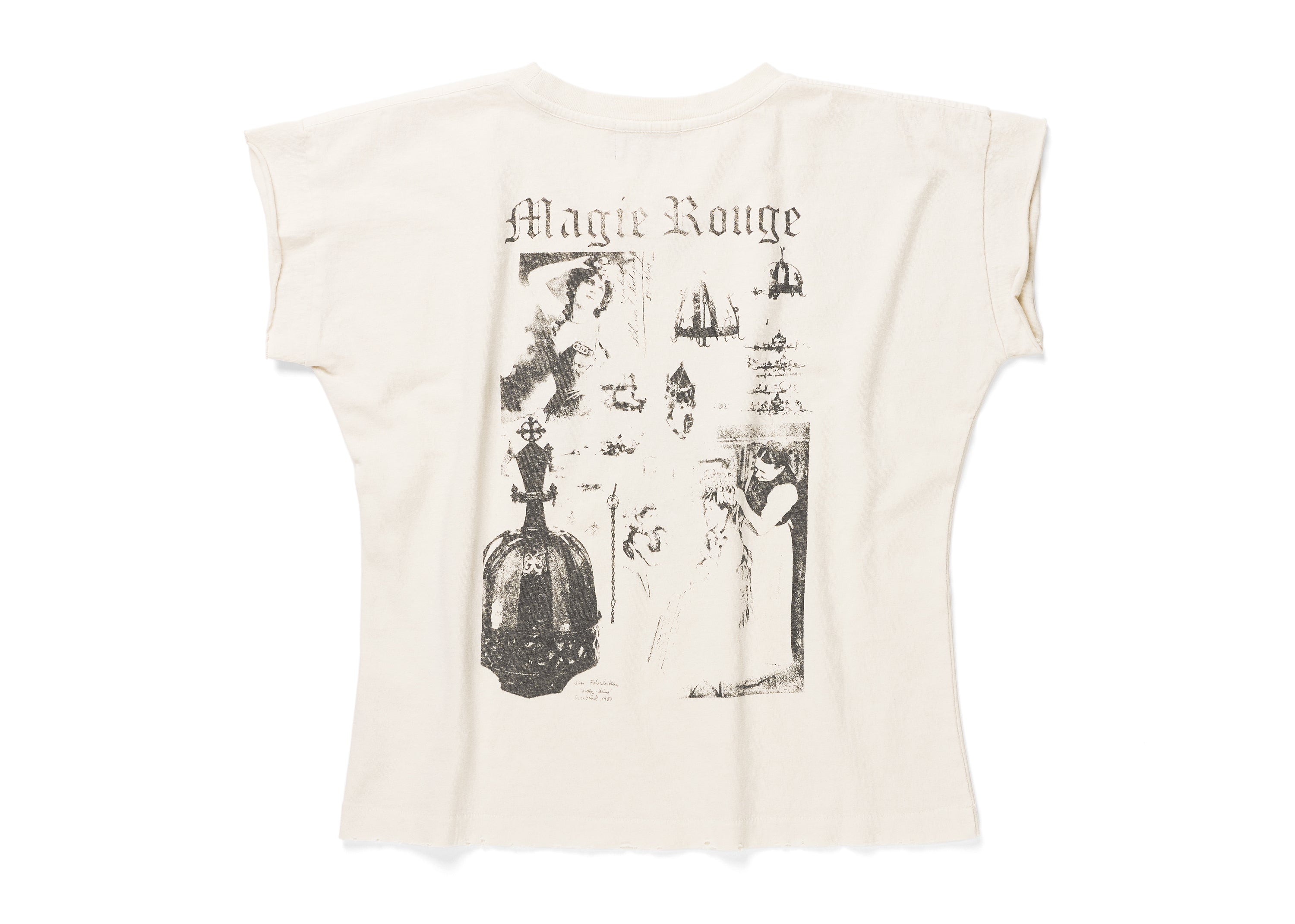 MAGIE ROUGE RAW HEM T-SHIRT